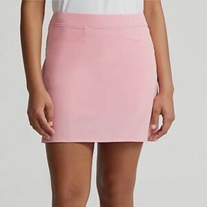 Ralph Lauren RLX Skort Golf Pink Lined Shorts Stretch Back Pleated Barbie Sz S/P